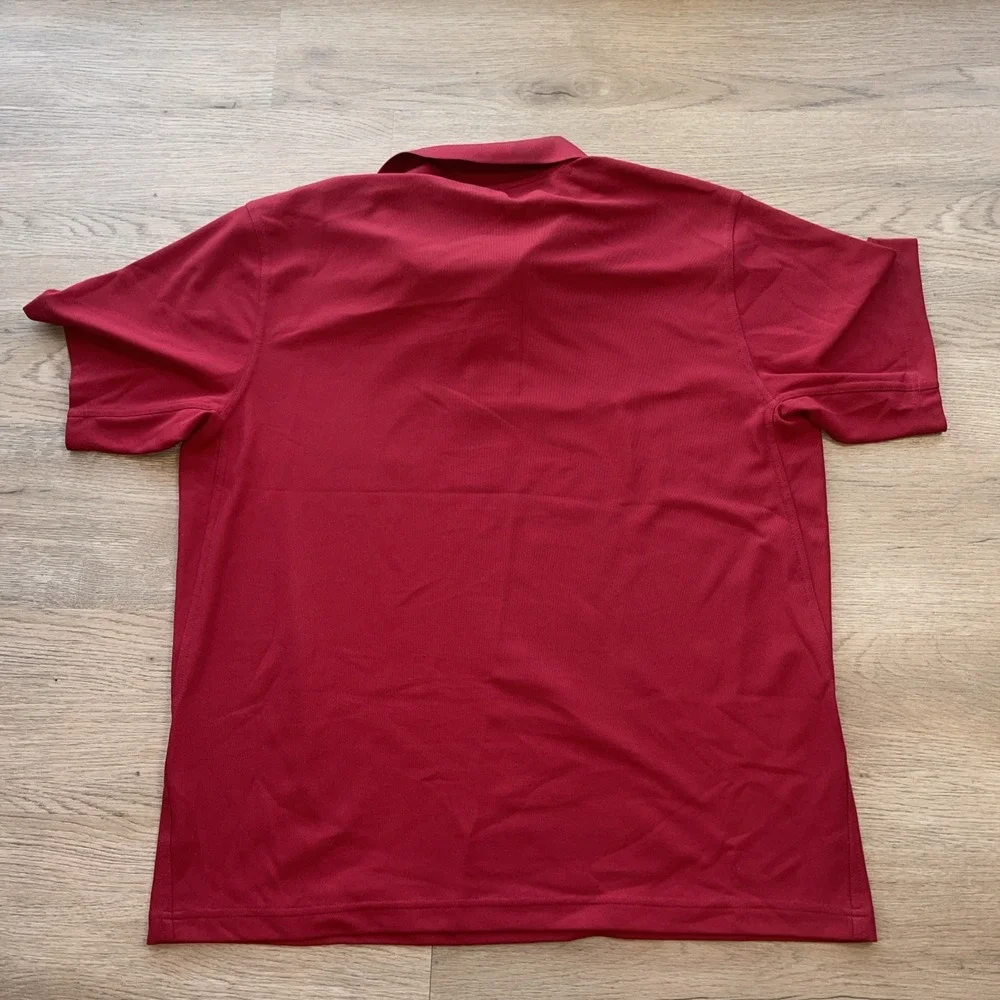 Men's Red Wrangler Breathe Dry Wicking Technology Polo Size L Golf Casual